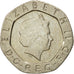 Coin, Great Britain, Elizabeth II, 20 Pence, 2002, AU(55-58), Copper-nickel