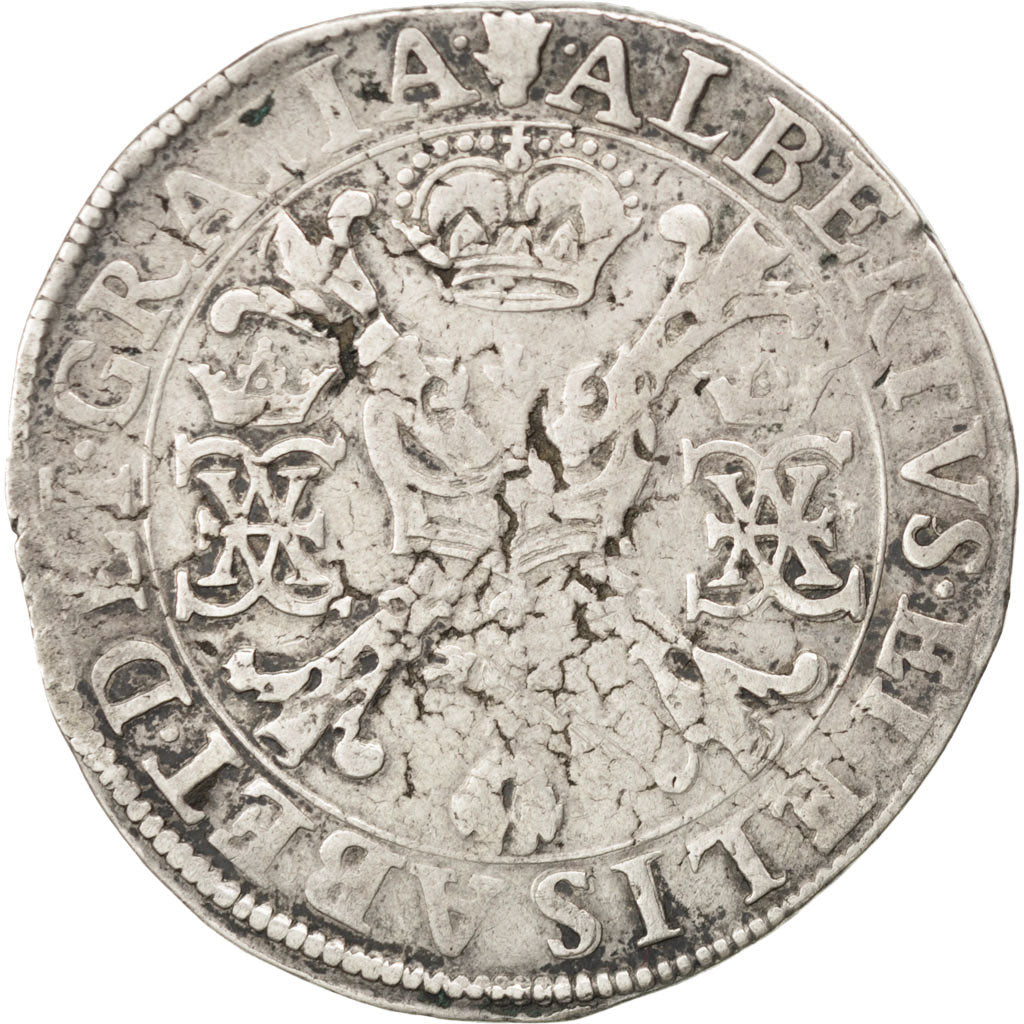 SPANISH NETHERLANDS, Patagon, Antwerp, KM #35.1, VF(30-35), Silver, 27.91