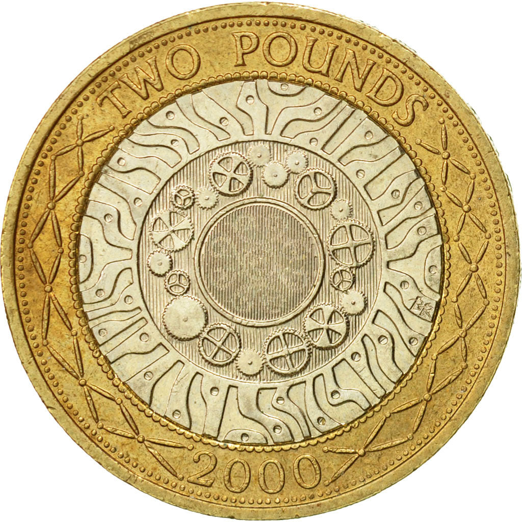Coin, Great Britain, Elizabeth II, 2 Pounds, 2000, AU(55-58), Bi-Metallic