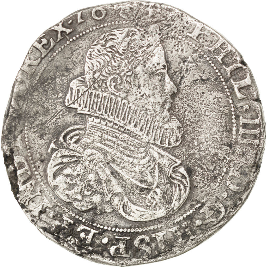 SPANISH NETHERLANDS, Ducaton, 1633, Brussels, KM #56.2, VF(30-35), Silver, 31.23