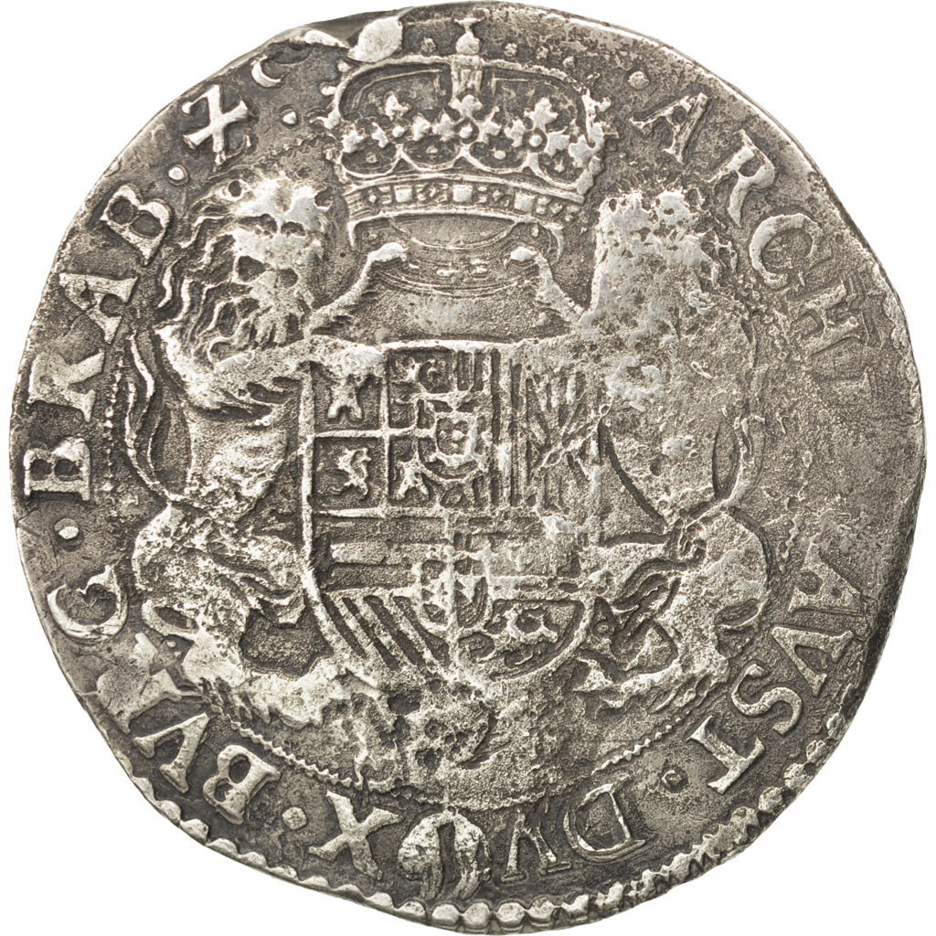 SPANISH NETHERLANDS, Ducaton, 1638, Antwerp, KM #72.1, VF(30-35), Silver, 30.89