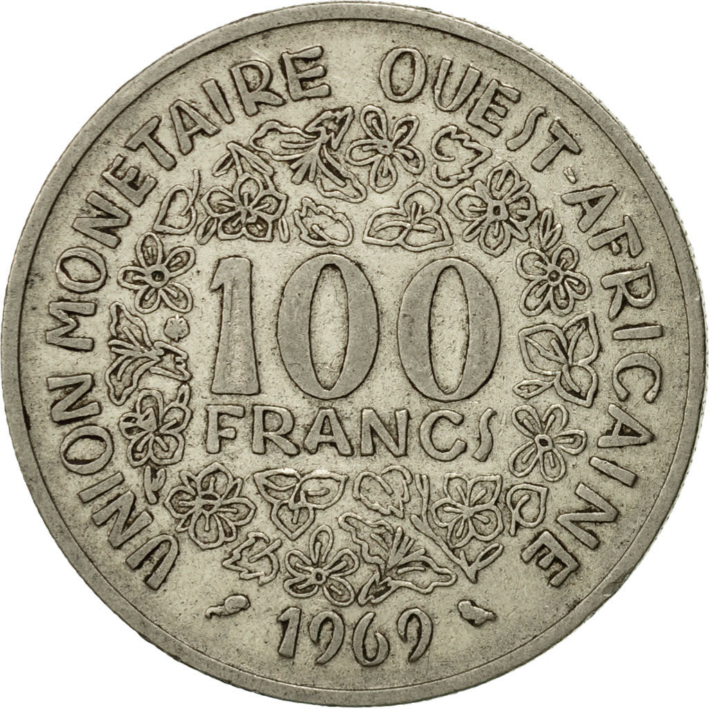 Moneta, Stati dell'Africa occidentale, 100 Francs, 1969, Paris, BB, Nichel, KM:4