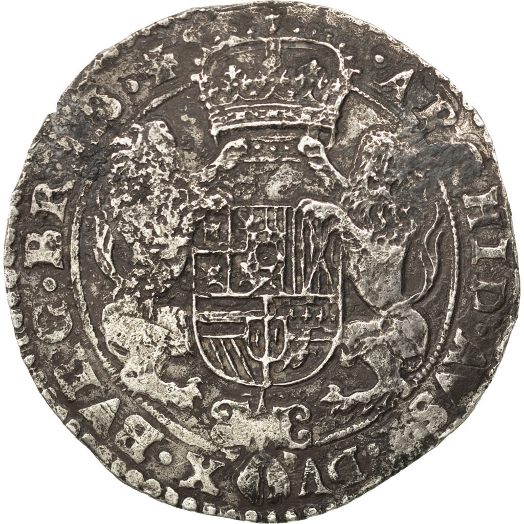 Coin, Spanish Netherlands, BRABANT, Ducaton, 1665, Antwerp, VF(30-35), Silver