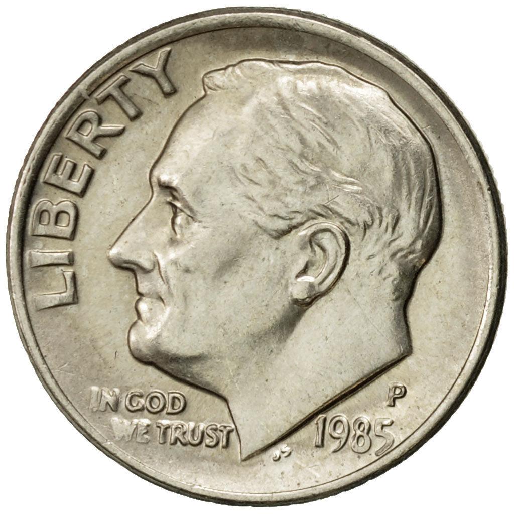 Monnaie, États-Unis, Roosevelt Dime, Dime, 1985, U.S. Mint, Philadelphie, TTB+
