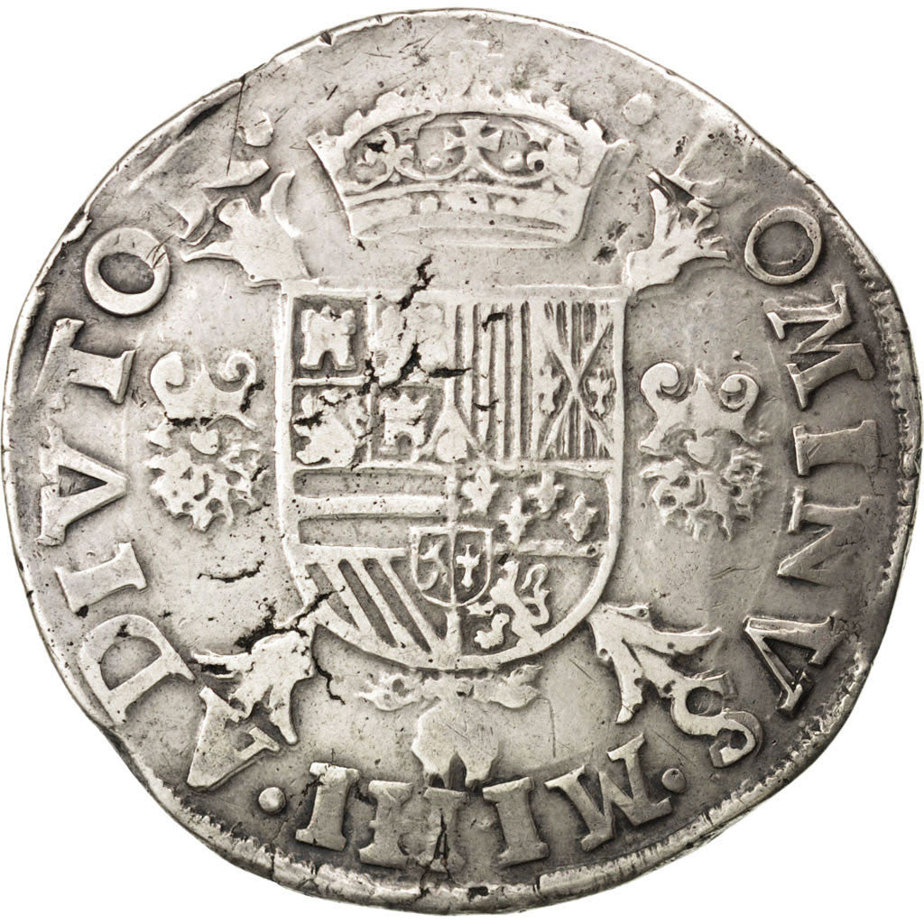 Coin, Belgium, Ecu, 1574, Anvers, VF(30-35), Silver, Delmonte:17