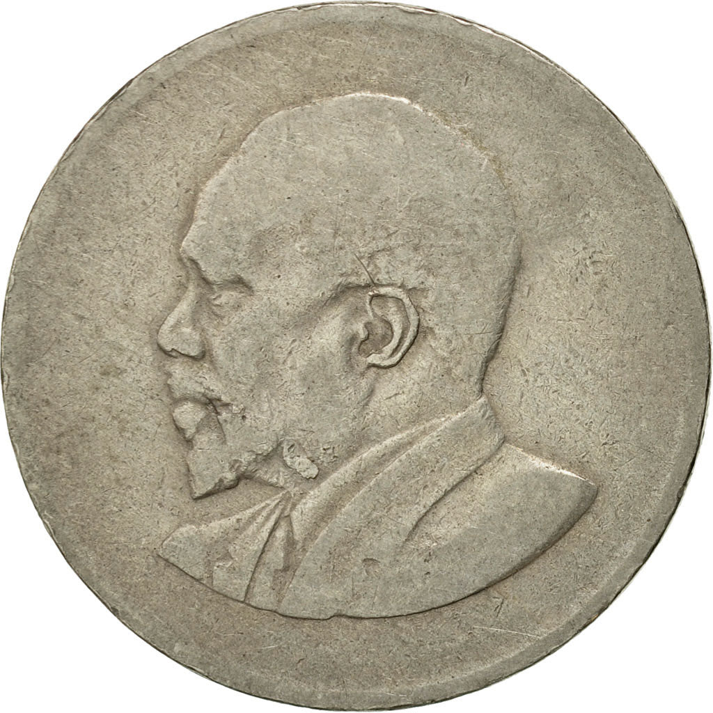 Coin, Kenya, Shilling, 1966, VF(30-35), Copper-nickel, KM:5