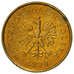 Coin, Poland, Grosz, 1998, Warsaw, EF(40-45), Brass, KM:276