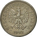 Coin, Poland, 10 Groszy, 1992, Warsaw, EF(40-45), Copper-nickel, KM:279