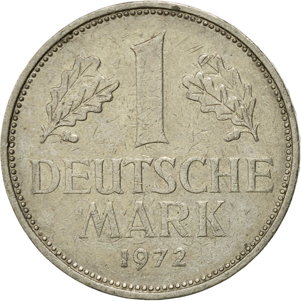 Coin, GERMANY - FEDERAL REPUBLIC, Mark, 1972, Munich, EF(40-45), Copper-nickel