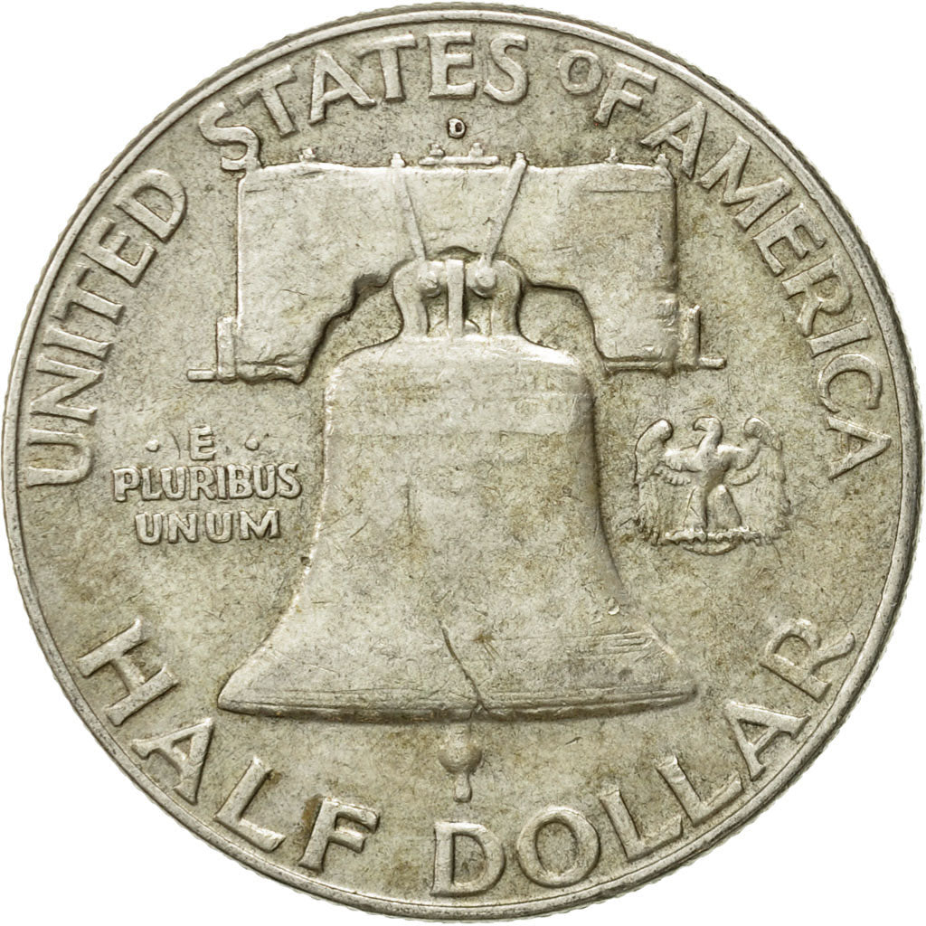 Coin, United States, Franklin Half Dollar, Half Dollar, 1963, U.S. Mint, Denver