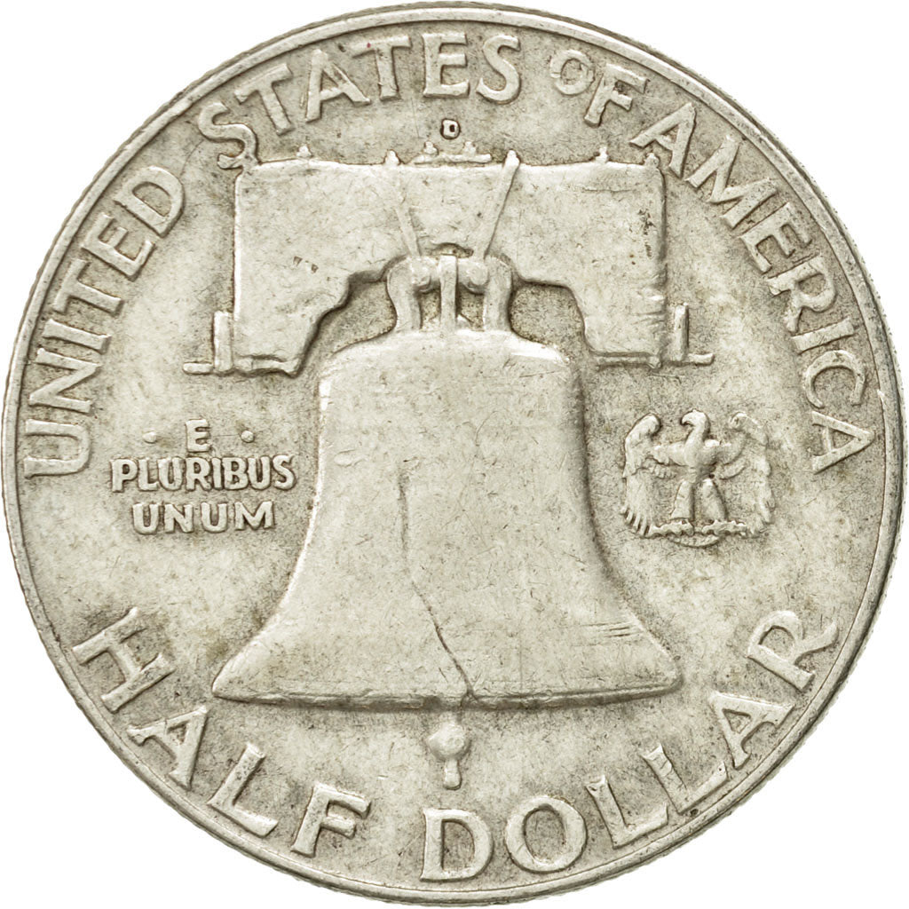 Coin, United States, Franklin Half Dollar, Half Dollar, 1963, U.S. Mint, Denver