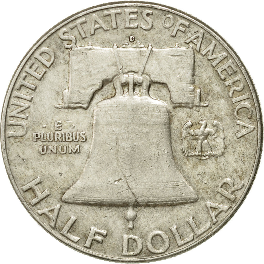 Coin, United States, Franklin Half Dollar, Half Dollar, 1963, U.S. Mint, Denver