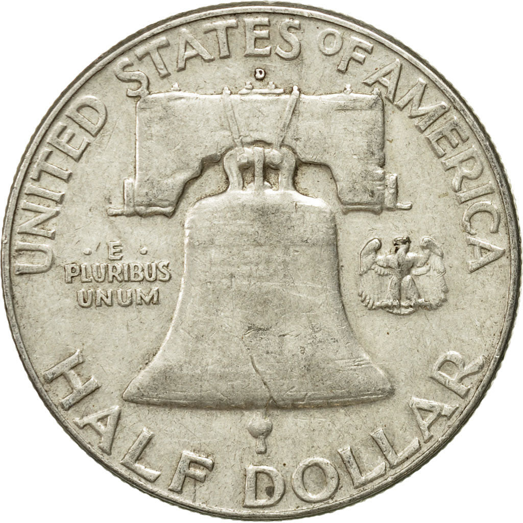 Coin, United States, Franklin Half Dollar, Half Dollar, 1963, U.S. Mint, Denver