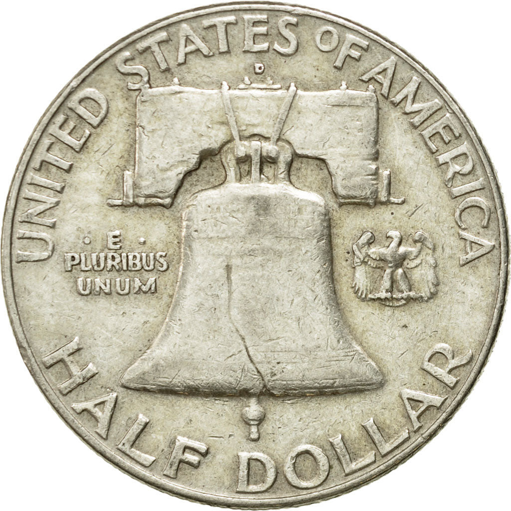 Coin, United States, Franklin Half Dollar, Half Dollar, 1963, U.S. Mint, Denver