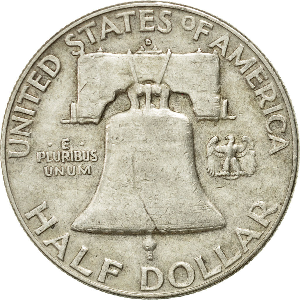 Coin, United States, Franklin Half Dollar, Half Dollar, 1963, U.S. Mint, Denver
