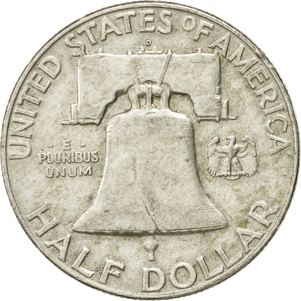 Coin, United States, Franklin Half Dollar, Half Dollar, 1963, U.S. Mint, Denver