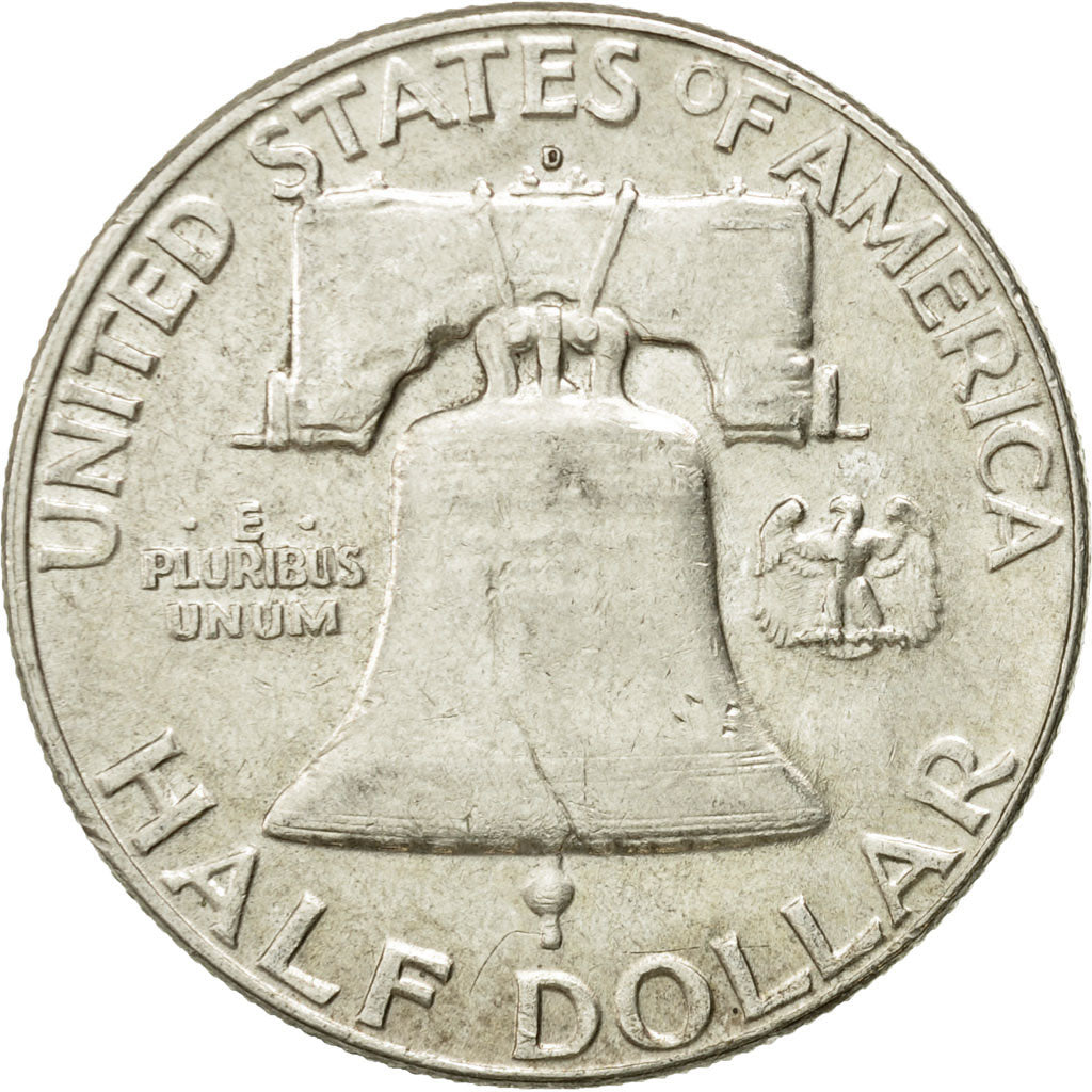 Coin, United States, Franklin Half Dollar, Half Dollar, 1963, U.S. Mint, Denver