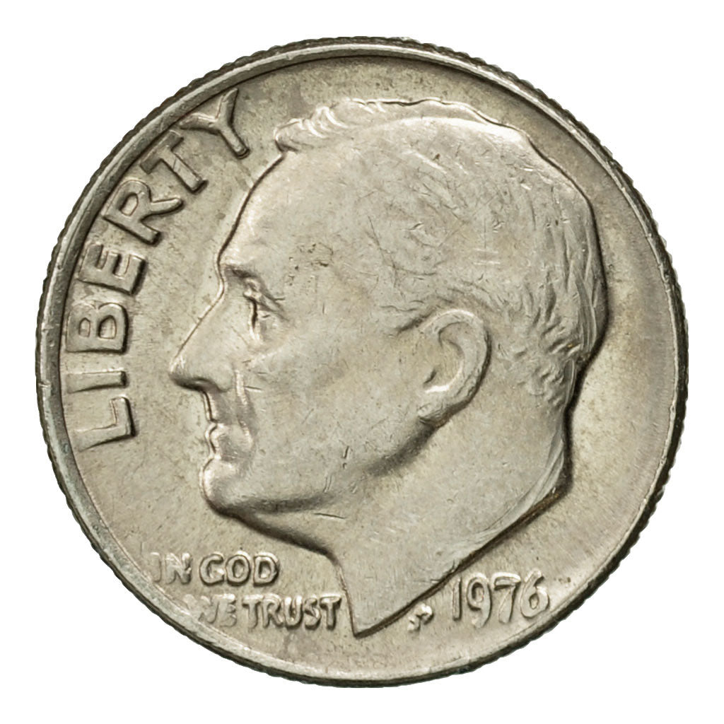 Coin, United States, Roosevelt Dime, Dime, 1976, U.S. Mint, Philadelphia