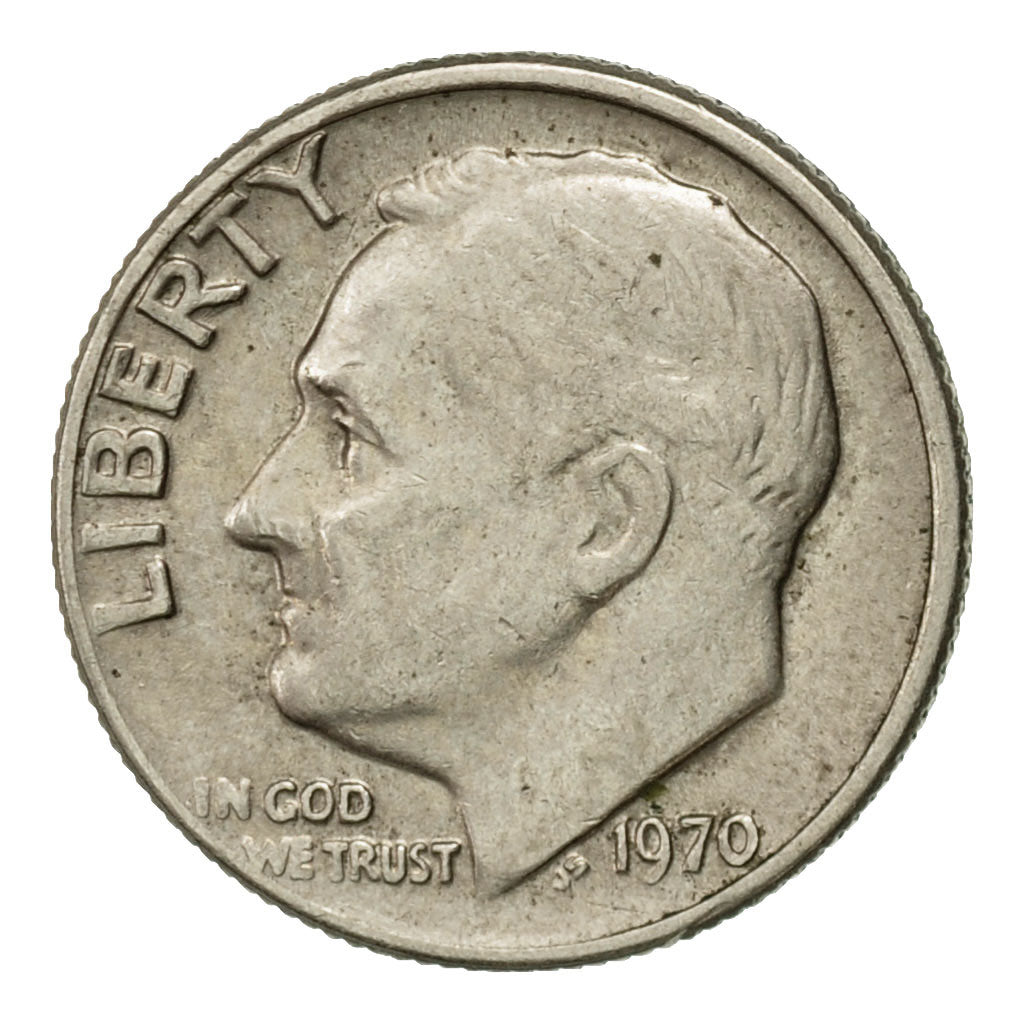 Moneta, Stati Uniti, Roosevelt Dime, Dime, 1970, U.S. Mint, Philadelphia, BB+