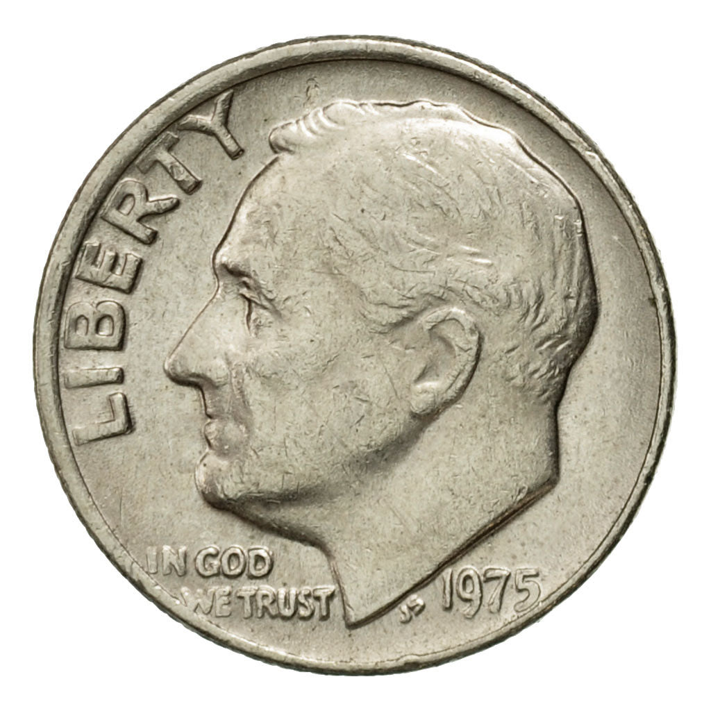 Coin, United States, Roosevelt Dime, Dime, 1975, U.S. Mint, Philadelphia