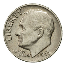 Coin, United States, Roosevelt Dime, Dime, 1969, U.S. Mint, Philadelphia