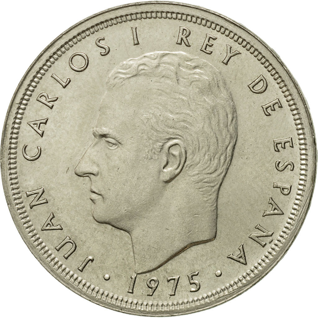 Coin, Spain, Juan Carlos I, 50 Pesetas, 1980, MS(63), Copper-nickel, KM:809
