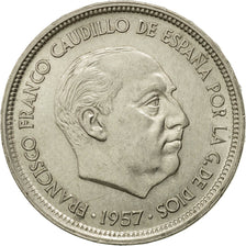 Moneta, Spagna, Caudillo and regent, 50 Pesetas, 1958, SPL-, Rame-nichel, KM:788