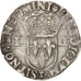Moneta, Francia, 1/4 Ecu, 1588, Nantes, BB, Argento, Duplessy:1133