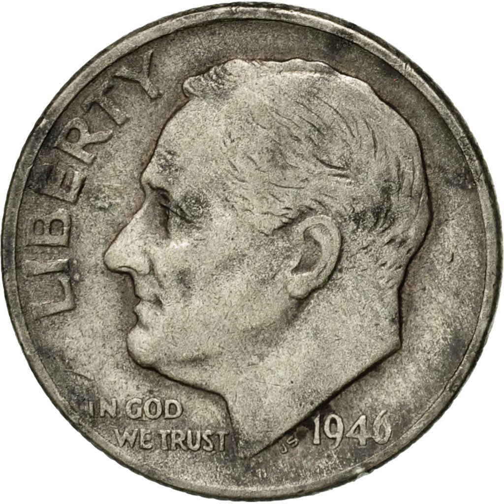 Münze, Vereinigte Staaten, Roosevelt Dime, Dime, 1946, U.S. Mint, Philadelphia