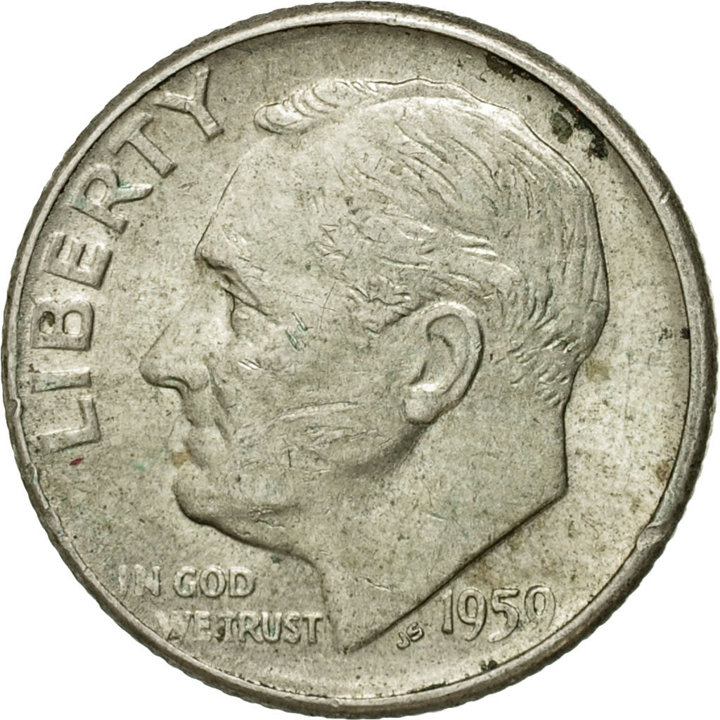 Coin, United States, Roosevelt Dime, Dime, 1959, U.S. Mint, Denver, EF(40-45)