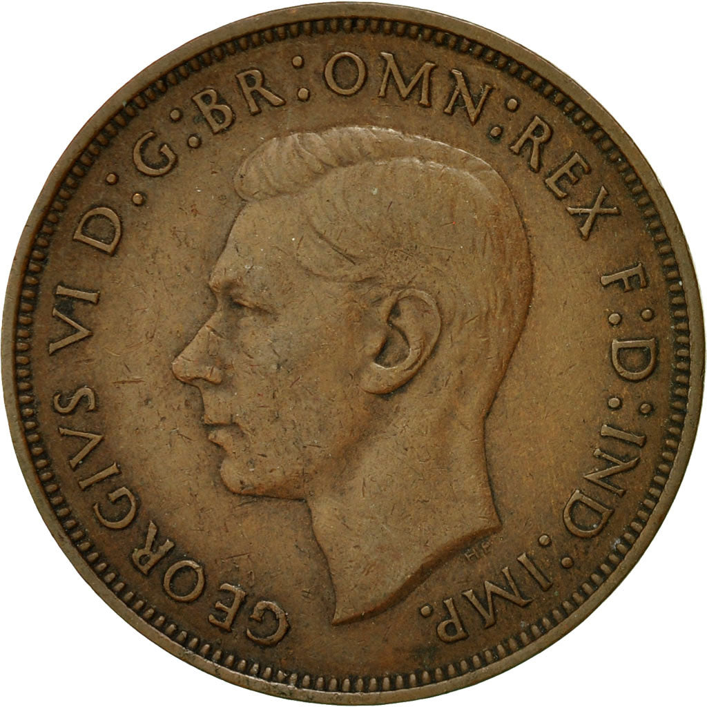 Monnaie, Grande-Bretagne, George VI, Penny, 1946, TB, Bronze, KM:845