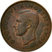 Coin, New Zealand, George VI, Penny, 1943, EF(40-45), Bronze, KM:13