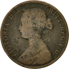 Coin, Great Britain, Victoria, 1/2 Penny, 1861, VF(20-25), Bronze, KM:748.2