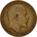 Coin, Great Britain, Edward VII, 1/2 Penny, 1908, VF(20-25), Bronze, KM:793.2