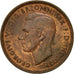 Coin, Great Britain, George VI, 1/2 Penny, 1944, AU(50-53), Bronze, KM:844