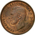 Münze, Großbritannien, George VI, 1/2 Penny, 1944, SS+, Bronze, KM:844