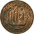 Moneda, Gran Bretaña, Elizabeth II, 1/2 Penny, 1966, MBC+, Bronce, KM:896