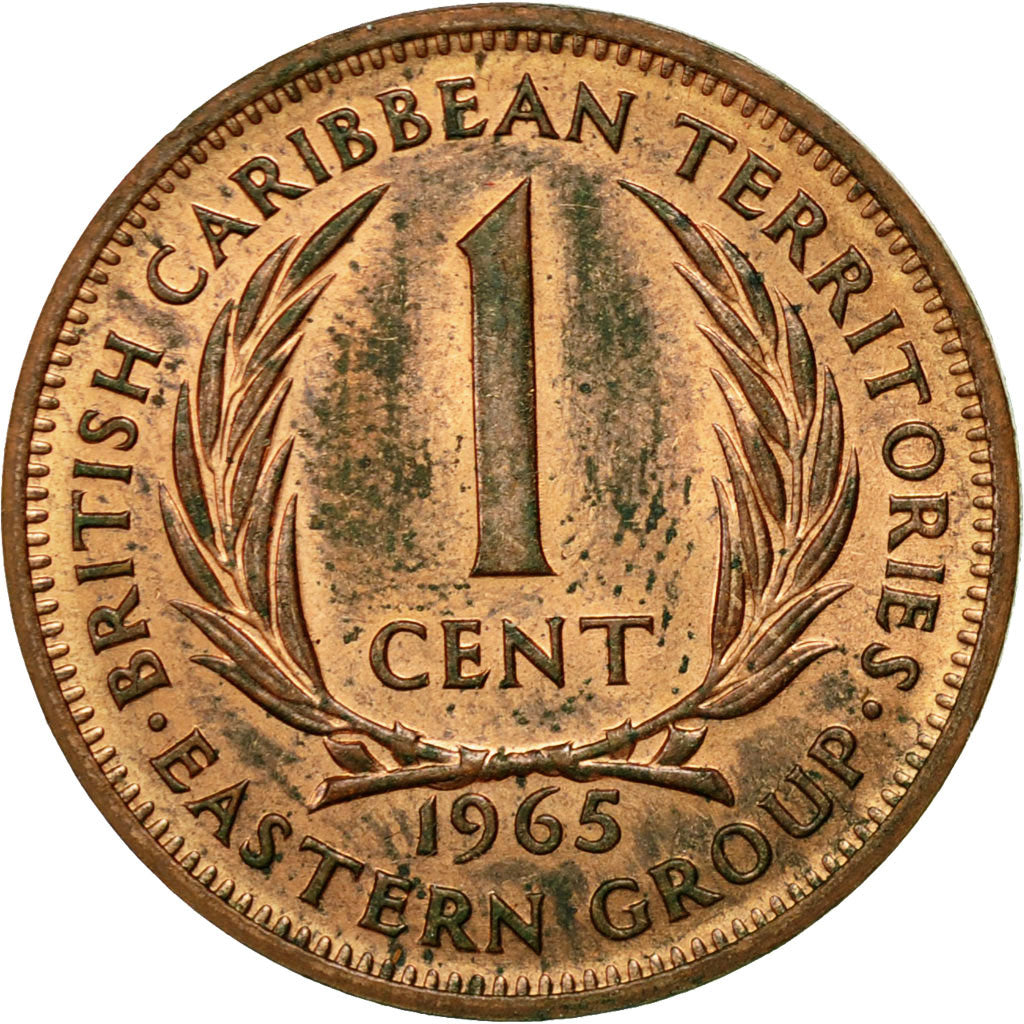 Moneta, Państwa Wschodnich Karaibów, Elizabeth II, Cent, 1965, AU(50-53)