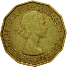 Coin, Great Britain, Elizabeth II, 3 Pence, 1953, EF(40-45), Nickel-brass