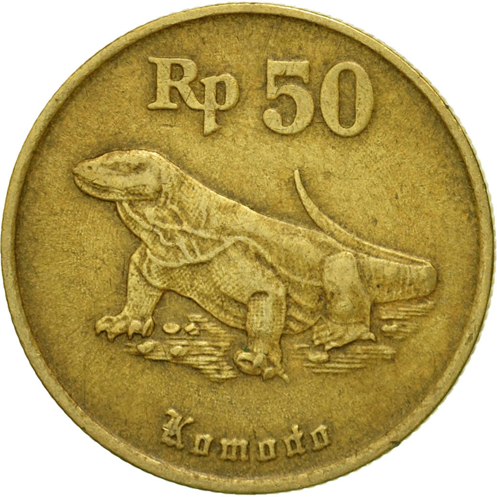 Coin, Indonesia, 50 Rupiah, 1994, EF(40-45), Aluminum-Bronze, KM:52