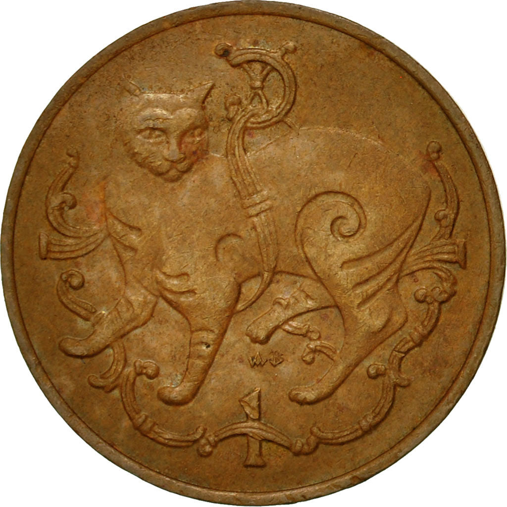 Coin, Isle of Man, Elizabeth II, Penny, 1980, Pobjoy Mint, EF(40-45), Bronze
