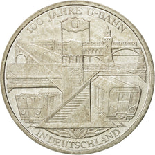 GERMANY - FEDERAL REPUBLIC, 10 Euro, 2002, MS(60-62), Silver, KM:216