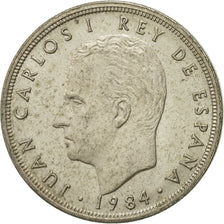 Coin, Spain, Juan Carlos I, 5 Pesetas, 1984, AU(50-53), Copper-nickel, KM:823