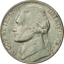 Coin, United States, Jefferson Nickel, 5 Cents, 1978, U.S. Mint, Philadelphia