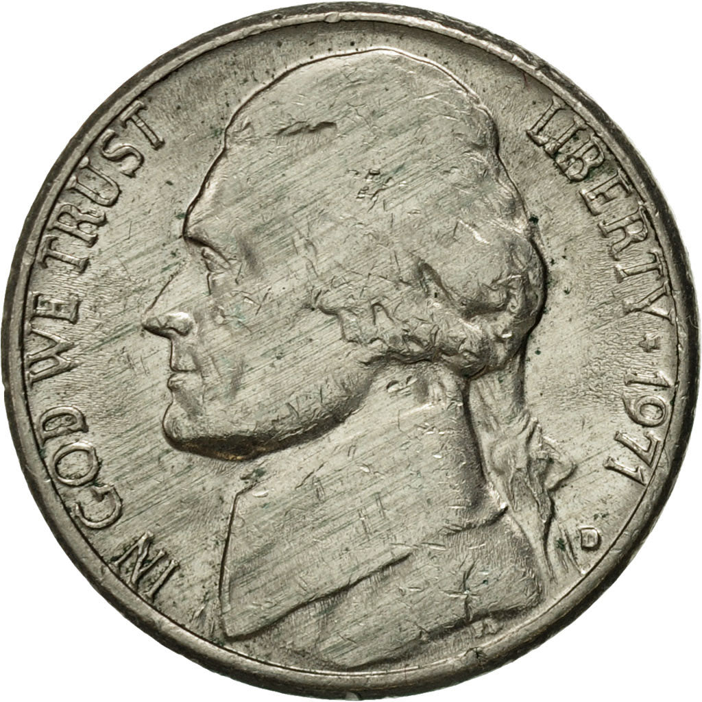 Moneda, Estados Unidos, Jefferson Nickel, 5 Cents, 1971, U.S. Mint, Denver, EBC