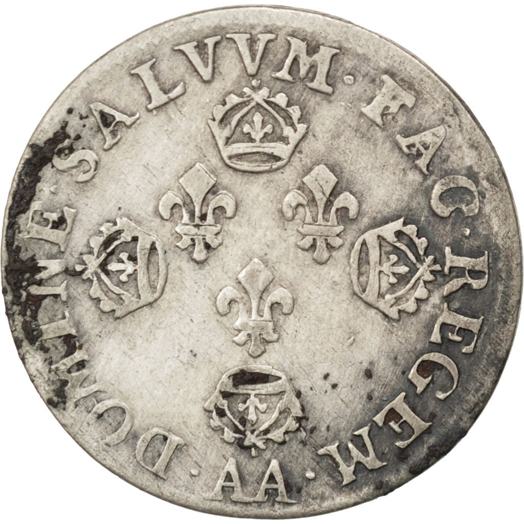 Moneta, Francia, Louis XIV, 10 Sols aux couronnes de Metz, 10 Sols-1/8 Ecu