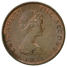 Moneda, Isla de Man, Elizabeth II, 1/2 New Penny, 1971, Pobjoy Mint, MBC