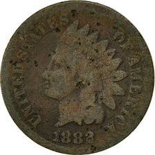 Monnaie, États-Unis, Indian Head Cent, Cent, 1882, U.S. Mint, Philadelphie, TB