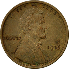 Coin, United States, Lincoln Cent, Cent, 1916, U.S. Mint, Philadelphia