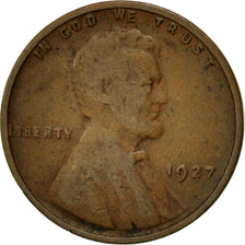 Coin, United States, Lincoln Cent, Cent, 1927, U.S. Mint, Philadelphia